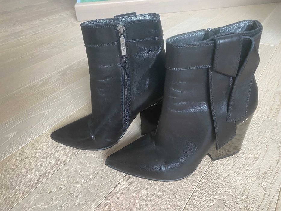 Women PAZOLINI Boots Black Leather 37