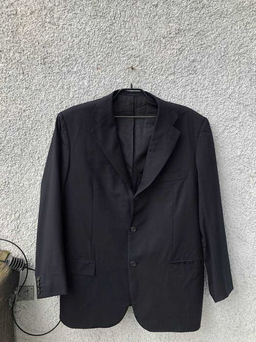 Мужской Kiton Пиджак Чёрный Шерсть 42