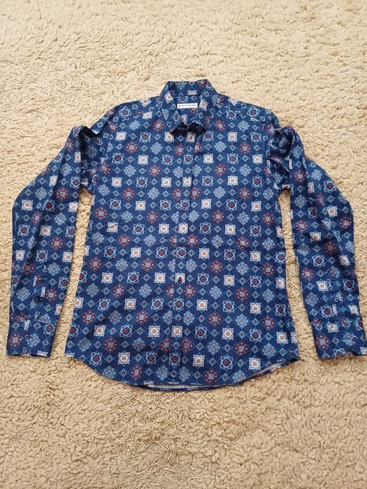 Uomo Etro Camicia Bianca Cotone 39