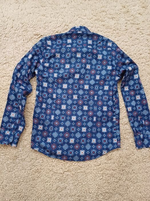 Uomo Etro Camicia Bianca Cotone 39