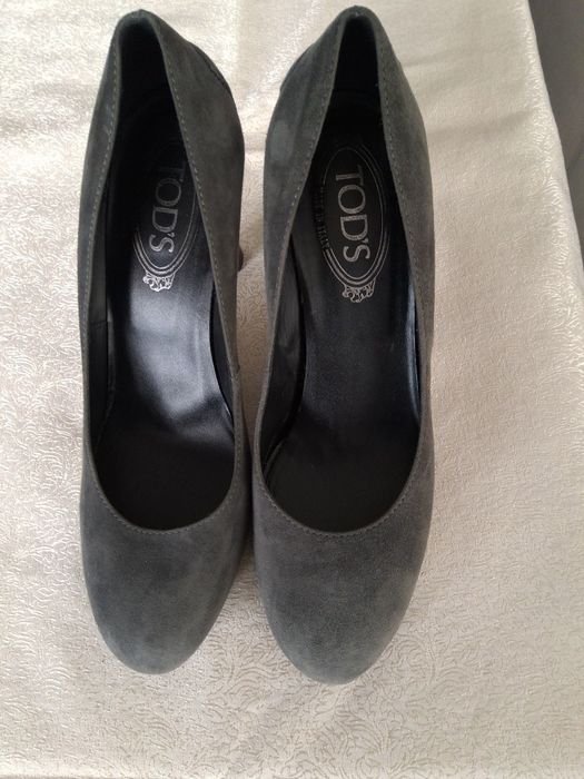 Damen TOD'S Absätze Grau Wildleder 38.5