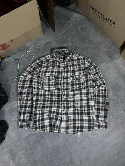 Мужской A.P.C Рубашка Чёрный L