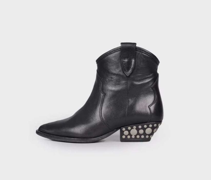 Women Isabel Marant Dewina Black Leather 37