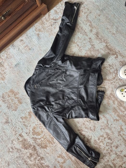 Мужской Pepe Jeans London Куртка Чёрная Кожа 42