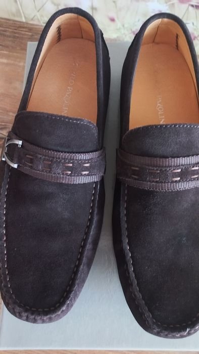 Homme Carlo Pazolini Mocassins Marron Suède 41