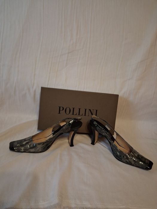 Женские Pollini Туфли Серый Натуральная кожа 37.5