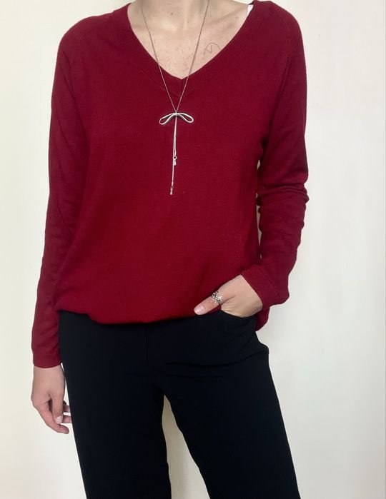 Женский Navyboot Джемпер Бордовый S-M
