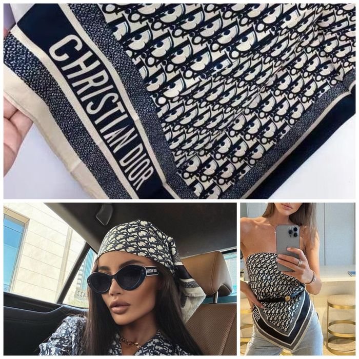 Unisex Dior Scarf Silk 70x70