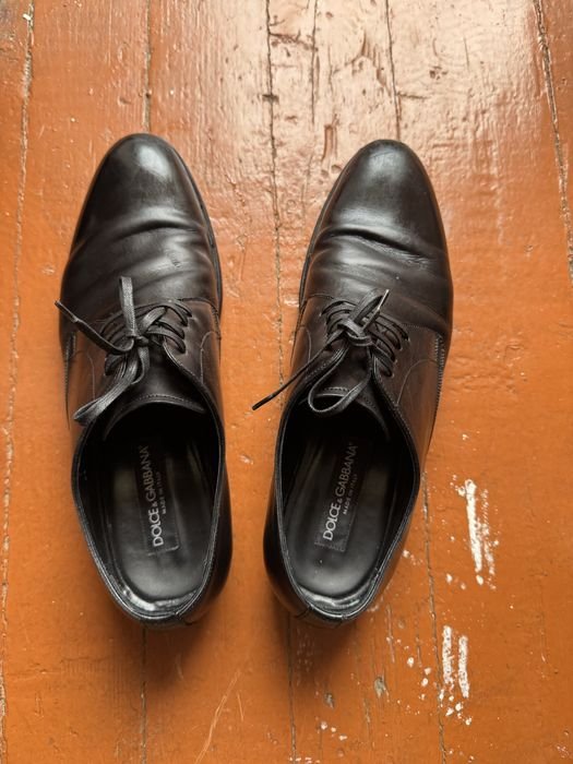 Мужские Dolce & Gabbana Дерби Чёрные 42