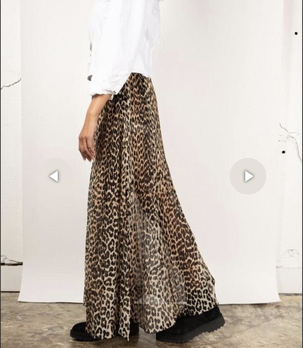 Damen Ganni Rock Braun 34