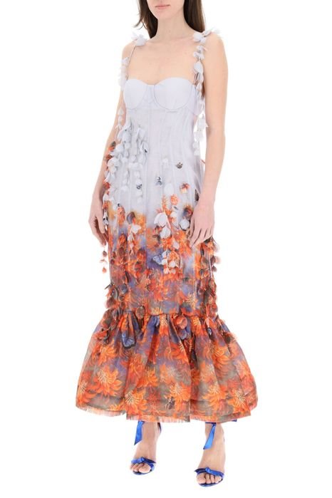 Женское Zimmermann Платье Розноцветное  