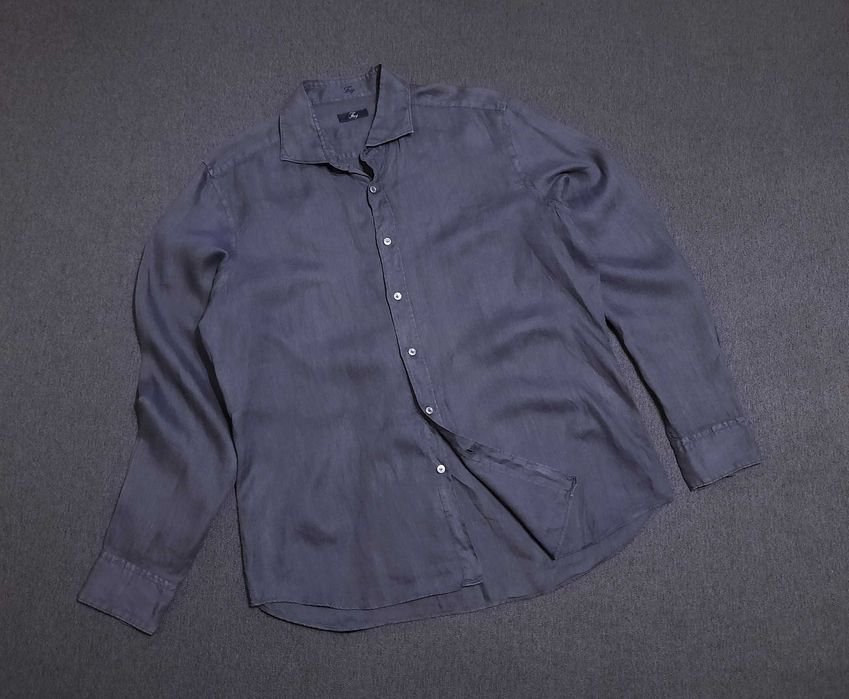 Мужская Fay Рубашка Фиолетовая 44