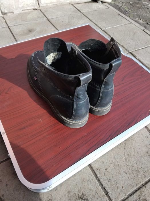 Men Thorogood Work Boots Black Leather 44