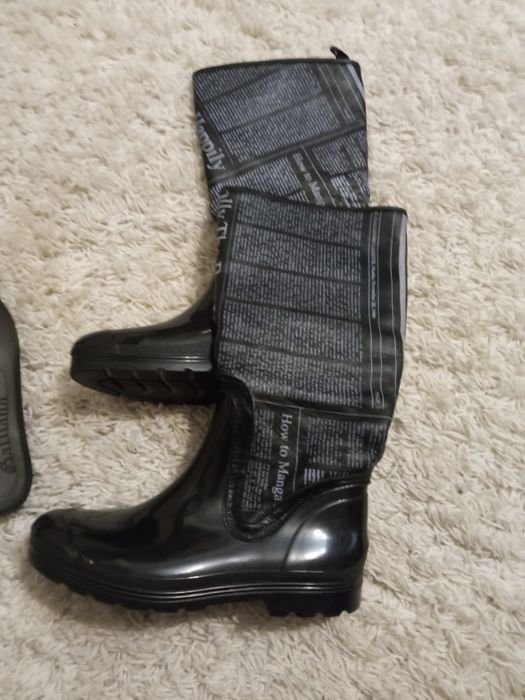 Женские John Galliano Сапоги Чёрные Кожа 37