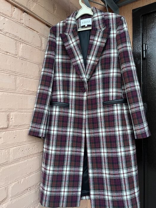 Damen Mantel Mehrfarbig Wolle 38