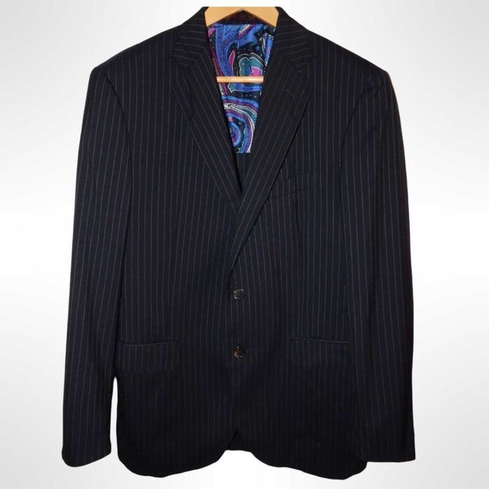 Men Etro Blazer Black 50IT