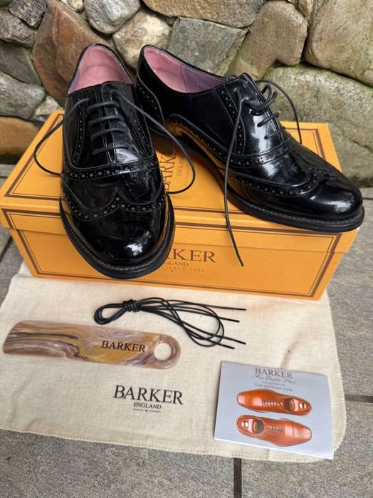 Damen Barker Absatzschuhe Schwarz