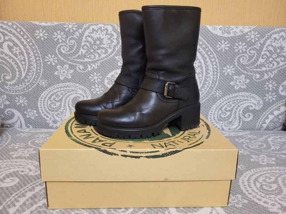 Женские Panama Jack Сапоги Чёрные Кожа 36