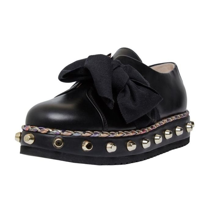 Femme AGL Mocassins Noir Cuir 37
