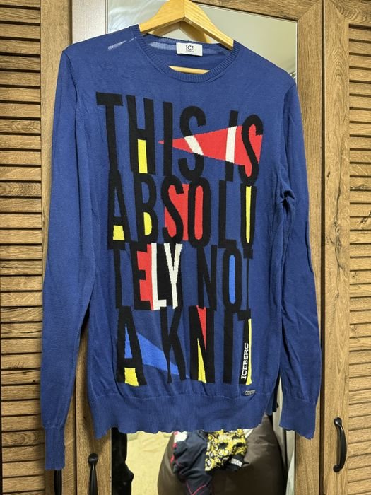 Uomo Iceberg Maglione Multicolore Cotone 38