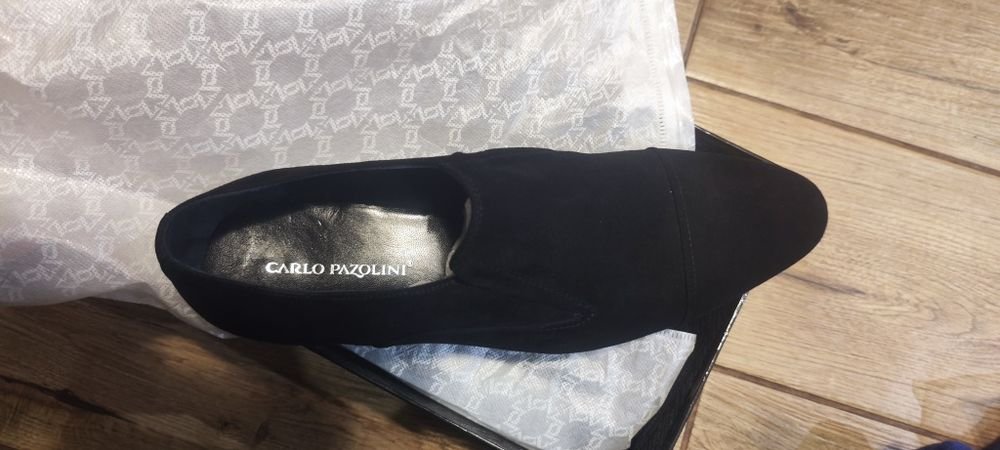 Uomo Carlo Pazolini Mocassini Neri Suede 42