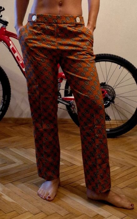 Donna Prada Pantaloni Arancioni 38