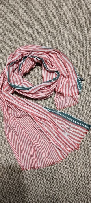 Unisex Gianfranco Ferré Scarf Pink White Wool
