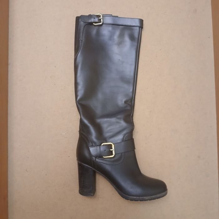 Damen Navyboot Stiefel Braun Leder 37