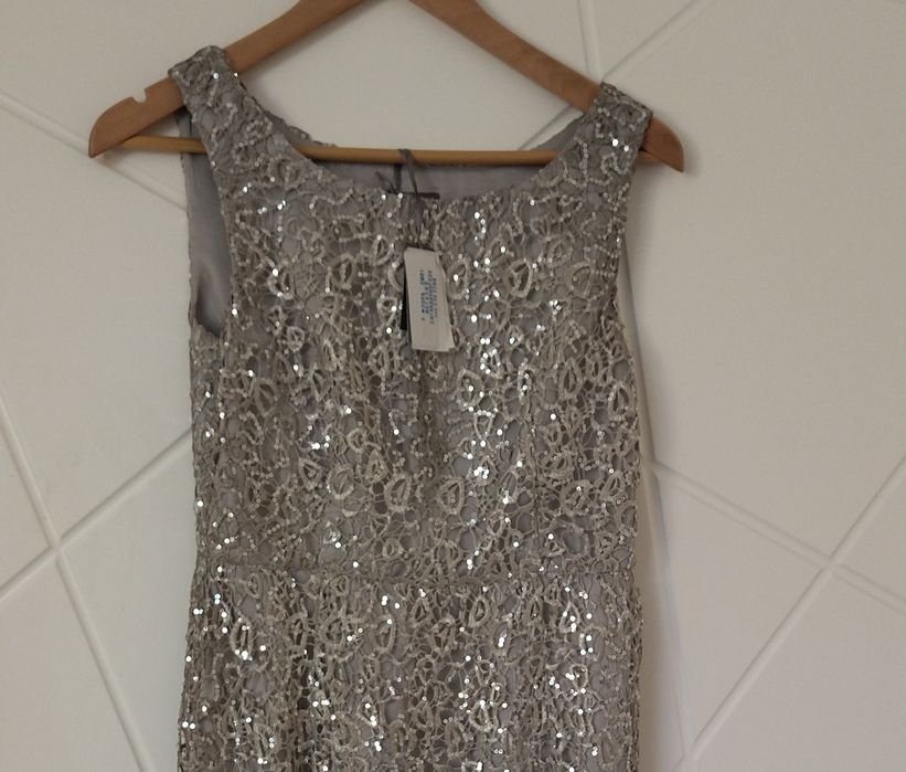 Damen Laura Ashley Kleid Grau Anderes Material 34