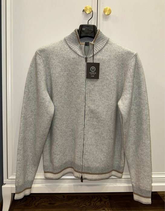 Uomo Peserico Cardigan Multicolore Lana 44