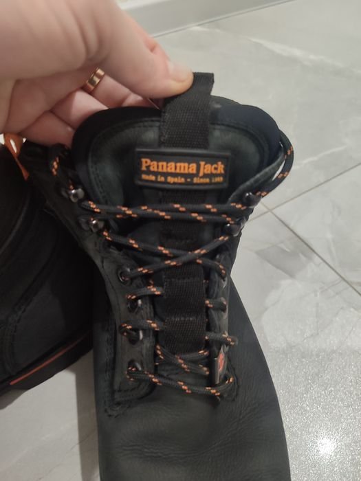 Men Panama Jack Boots Black Leather 42