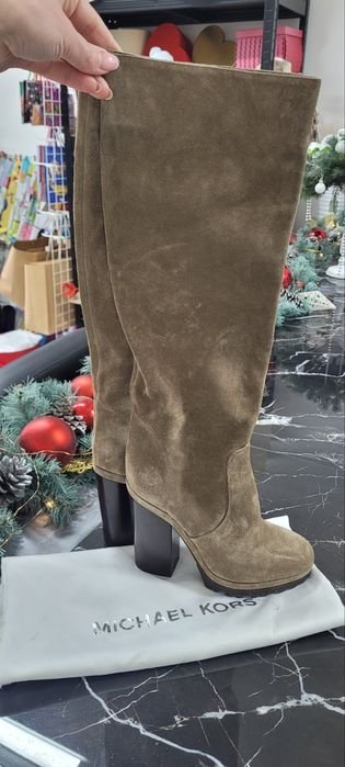 Women Michael Kors Boots Beige Suede 37