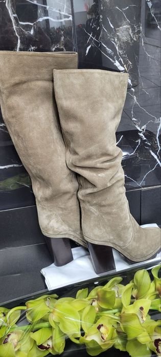 Women Michael Kors Boots Beige Suede 37