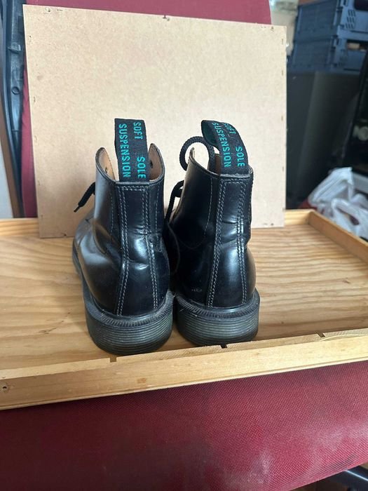 Women Solovair Boots Black Leather 41