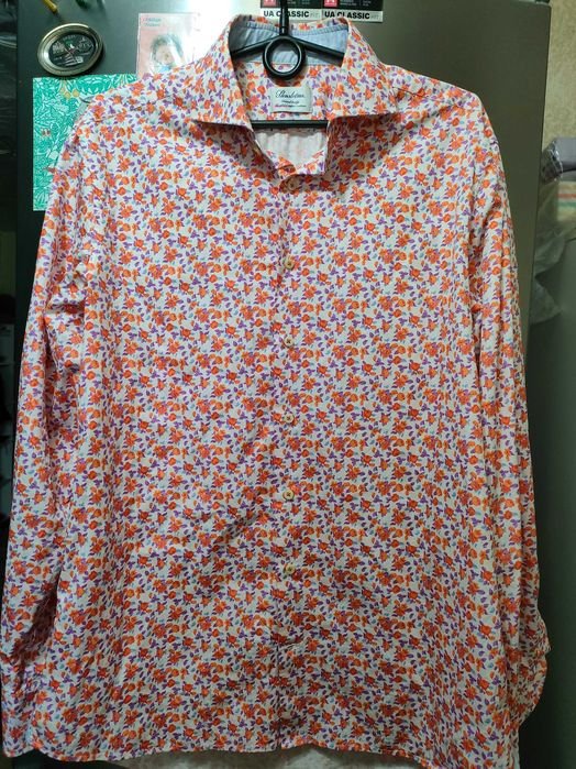 Uomo Stenströms Camicia Multicolore Cotone 40