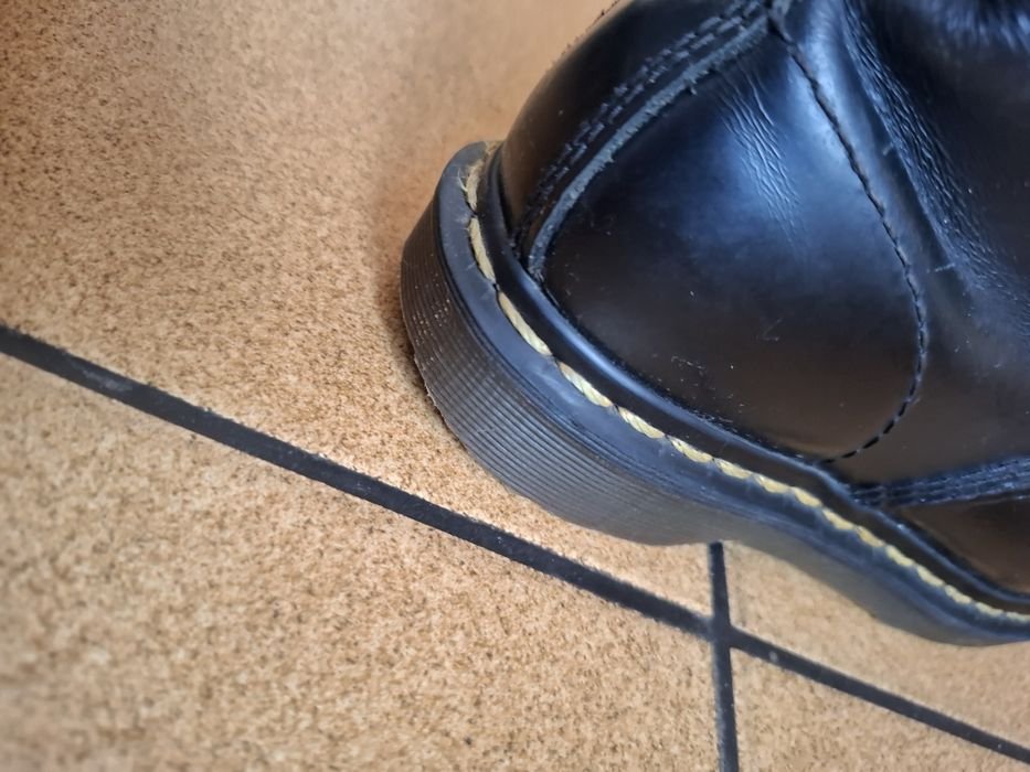 Мужской Dr. Martens Ботинки Чёрный Кожа 37