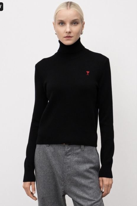 Donna Ami Maglione Nero Altro Materiale 34