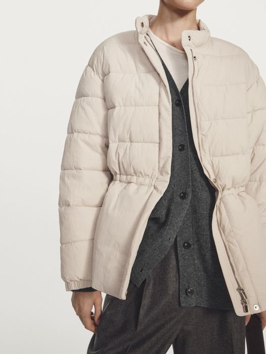 Femme Massimo Dutti Veste Crème