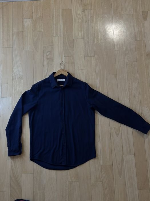 Мужской Samsoe & Samsoe Рубашка Синяя