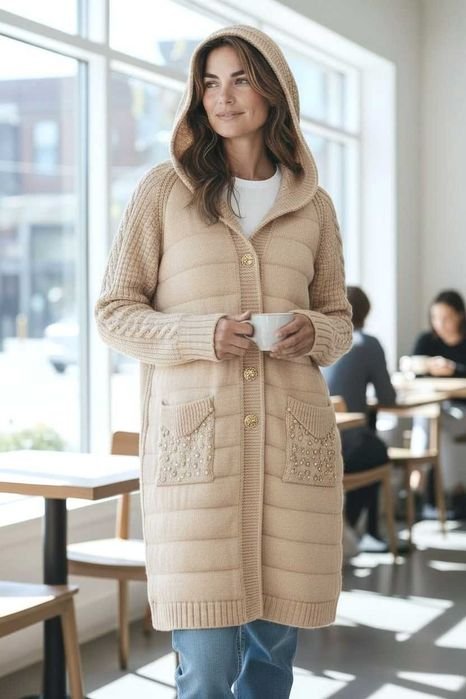 Damen CELINE Pullover Beige 38