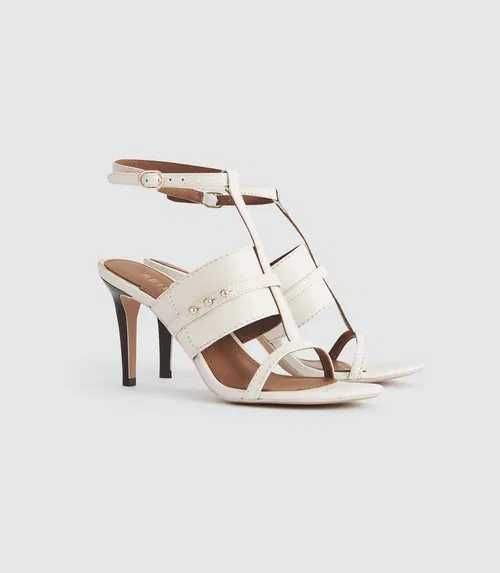 Женские REISS Босоножки Белые Кожа 36