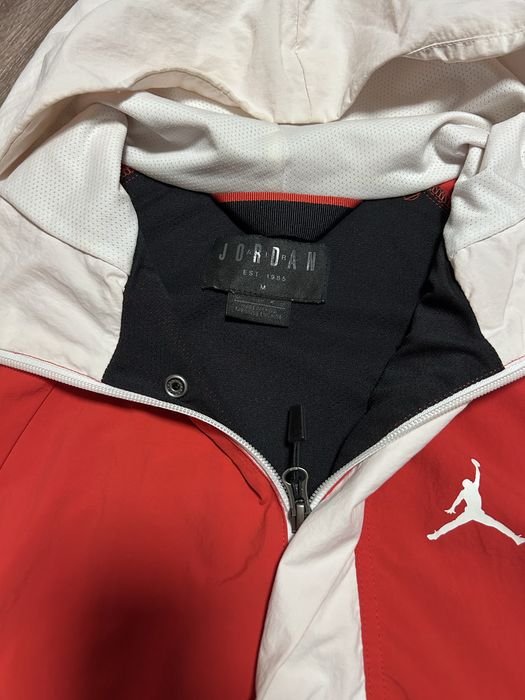 Men Air Jordan Anorak Wind Jacket University Red