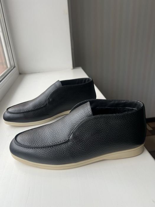 Мужские Loro Piana Лоферы Синие Кожа 44