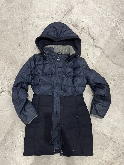 Damen JOOP Lange Daunenjacke Marineblau 36