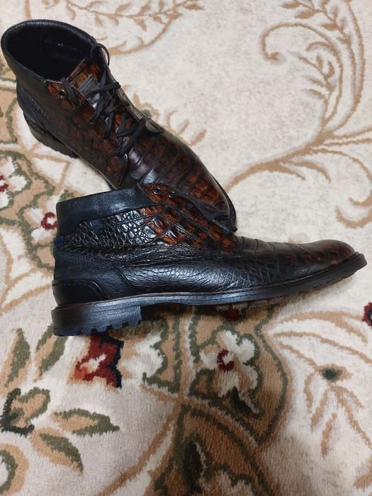 Мужские Floris van Bommel Ботинки Коричневый Кожа