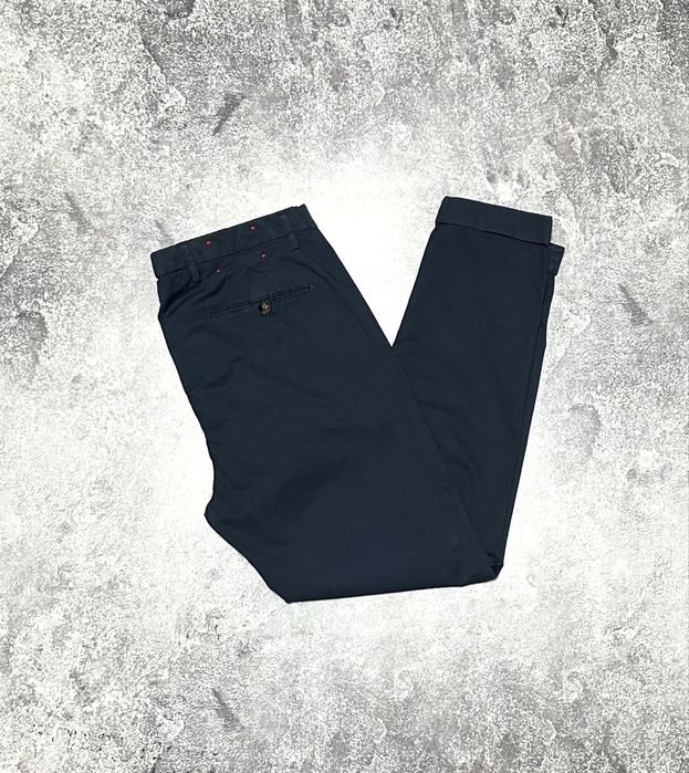 Мужской Hugo Boss Штаны Тёмно-синий 36-38