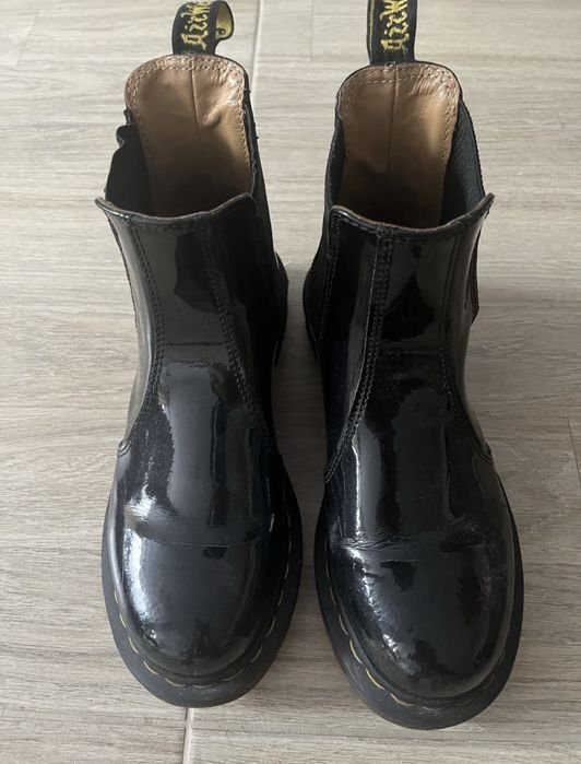 Женские Dr Martens Ботинки Чёрные Кожа 38