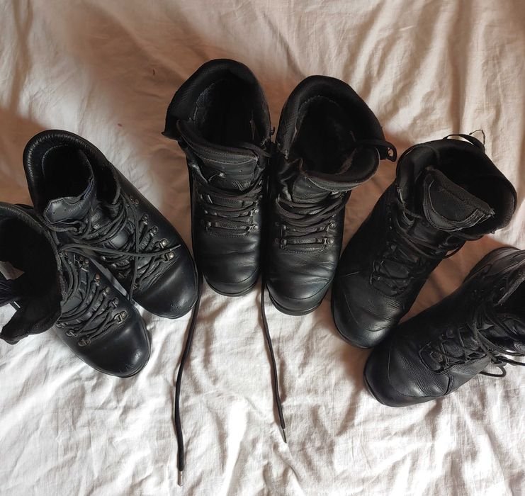 Homme Bottes Noires Cuir 44