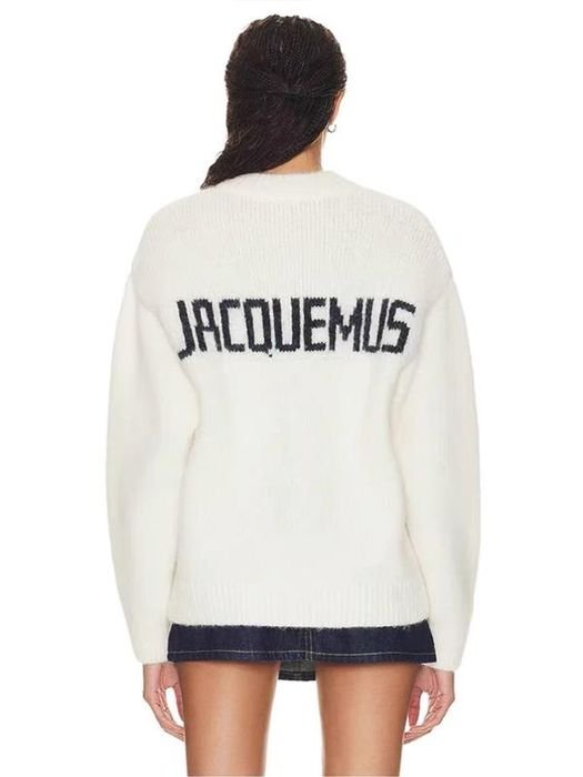 Donna Jacquemus Maglione Bianco