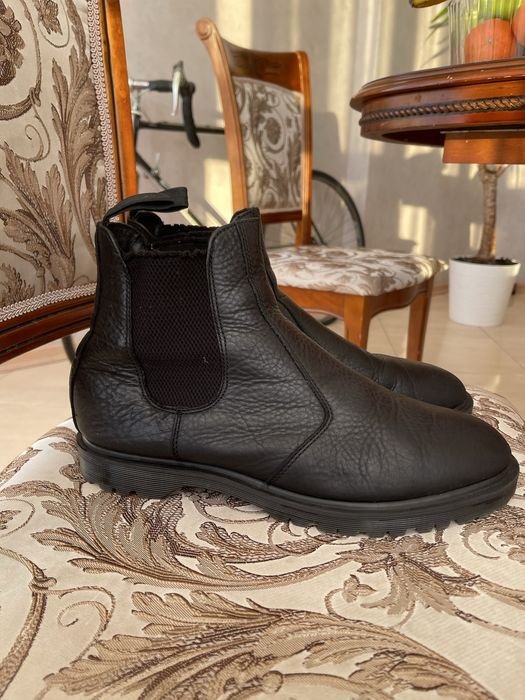 Men Dr. Martens Boots Black Leather 46